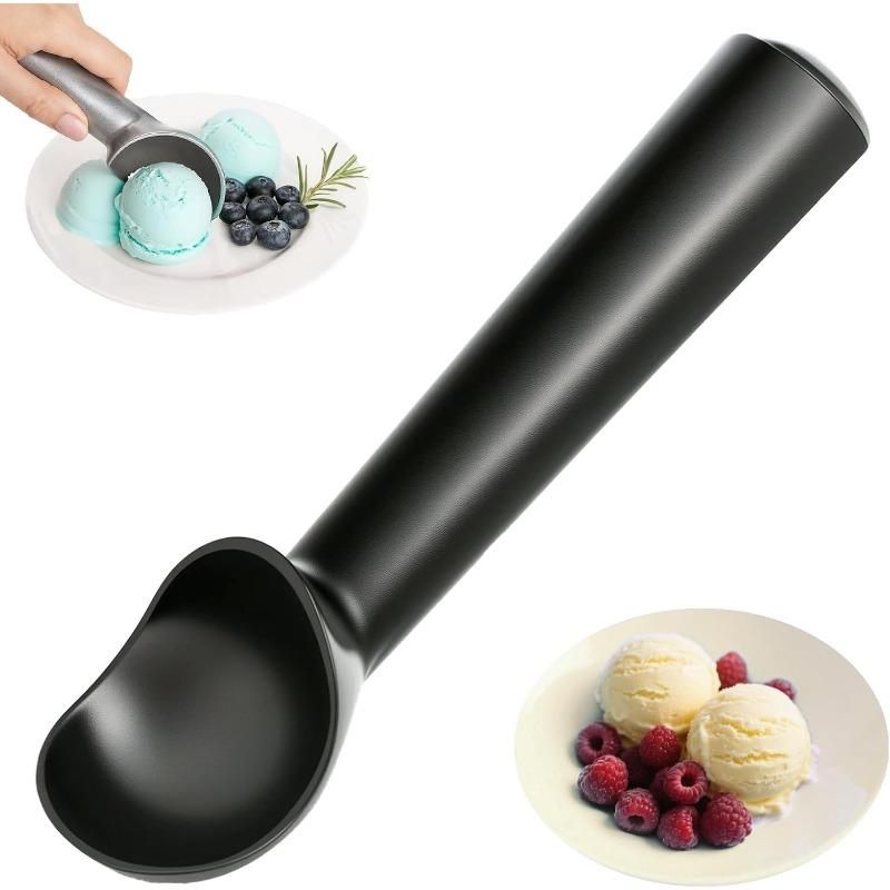 

2025 Upgrade Ice Cream Scoop, Heavy Duty Stainless Steel, Easy Scoop Hard Ice Cream, Comfortable Non-Slip Grip,for Frozen Treats чёрный