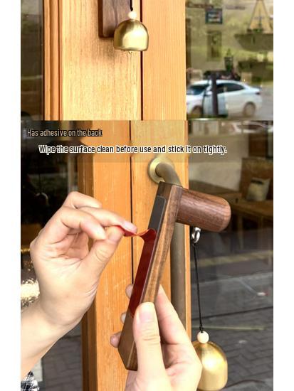 Ten Wood Entry Wind Chime Doorbell - Hanging Door Bell Reminder