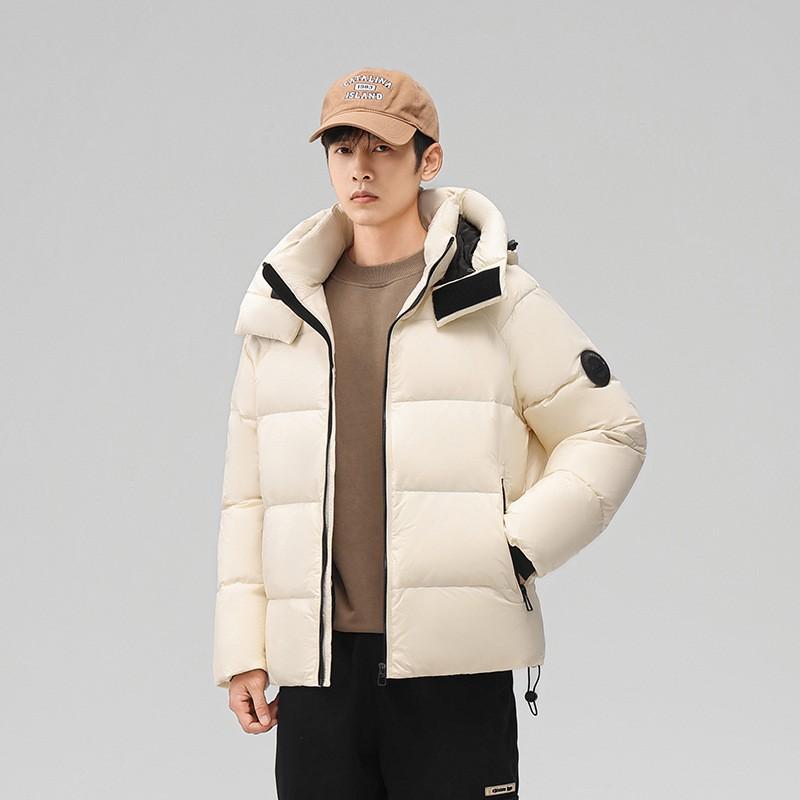 Men Winter Loose Hooded Down Jacket Thick Warm Casual Puffer Coat Outerwear