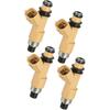 Fuel Injector, for Subaru Forester X 2.5L 2004-2010 for Subaru Impreza 2.5i 2006-2011 No.16611-AA680 Metal Beige, 4pcs