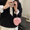 Heart-shaped fashion pleated handbag new simple temperament women's shoulder messenger bag women's