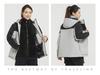 Unisex Waterproof Windproof 3-in-1 Detachable Jacket Set: Fleece-Lined, Thickened, Warm Outdoor Outerwear