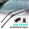 Car Wiper Mute Car Front Windshield Wiper Soft Double Rubber Strip Windshield Windscreen Wipers Accessory