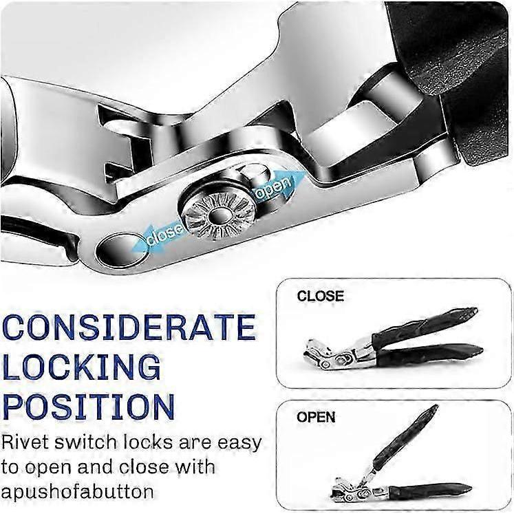 Nail Scissors for Elderly, Ergonomic Foot Nail Scissors, Stainless Steel, Precision Cutting Edges