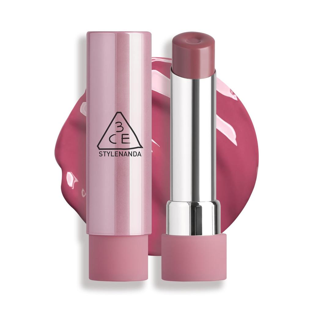 3CE Glazy Lip Glow Lavender Cream Lipstick