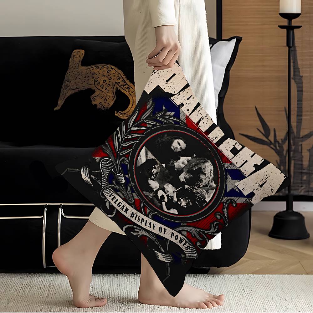 P-Pantera Rock Band Cushion Cover Polyester Sofa Cushions Decorative Throw Pillows Home Decoration Pillowcover