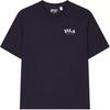 Colorful Versatile Casual Loose Short Sleeve T-Shirt Unisex Tops Legendary-Blue F51U419101FNV