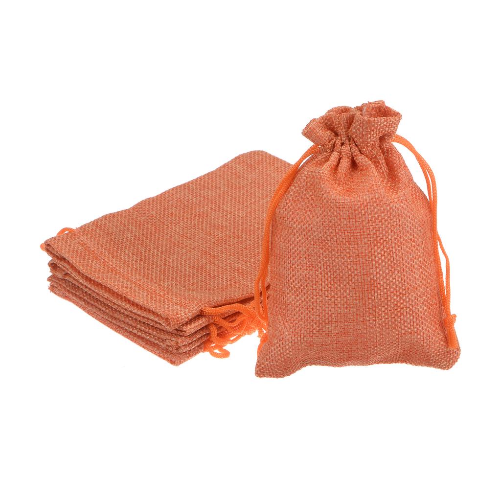 5pcs 10x14cm Drawstring Burlap Bag Jute Gift DIY Wedding Favor Gift Bag Small Burlap Bags For Packaging Candy Chocolate Jewery