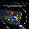 Helmet Headphones Bluetooth 6.0 Waterproof Front and Rear 10M Intercom with Lighting 1000Mah 20 Hours of Battery Life Free Call