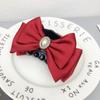 Autumn Winter Large Bow Hair Clip - High-End Japanese Korean Shark Clip for Women