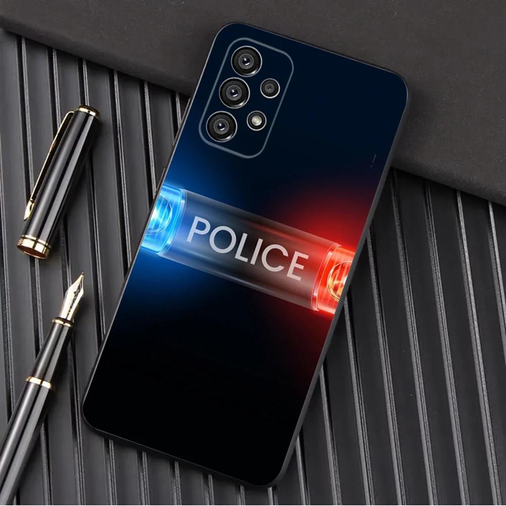 Police FBI Cool Phone Case For Samsung Galaxy A13,A21s,A22,A31,A32,A52,A53,A71,A80,A91 Soft Black Shell