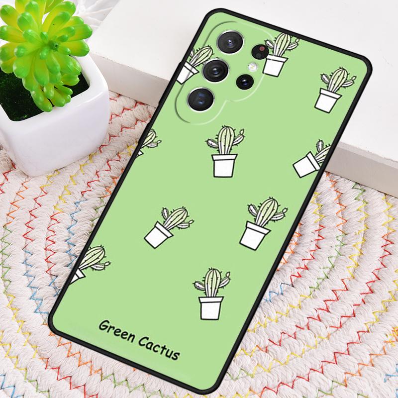 Candy Color Patterned Cactus Dinosaur Printing Phone Case for Samsung Galaxy note 10 pro S26 Ultra S23 S24 FE S21 S22 PLUS Cover