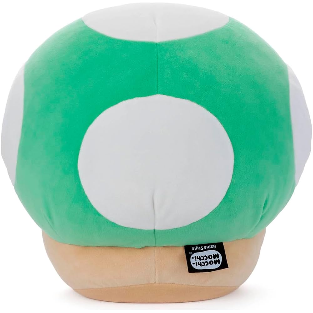 Takara Tomy Arts (TAKARATOMY A.R.T.S) Super Mario Mocchi-GameStyle 1up mushroom plush toy height ...