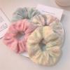 Elastic Sweet Knitted Hair Rope Rubber Band Knitted Hair Hoop Winter Plush Scrunchies  Hair Circle