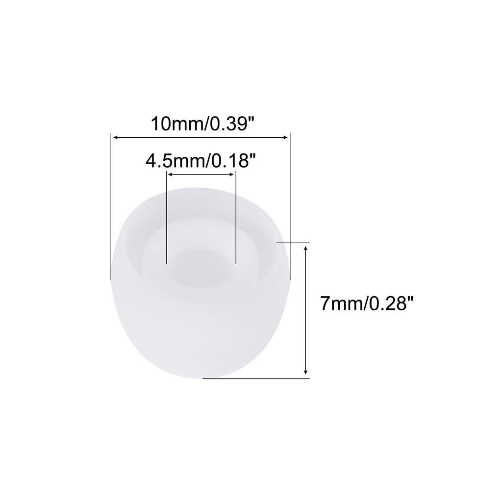 uxcell Replacement Silicone Ear Tips for Pack of 24 Earphones, Small, White,