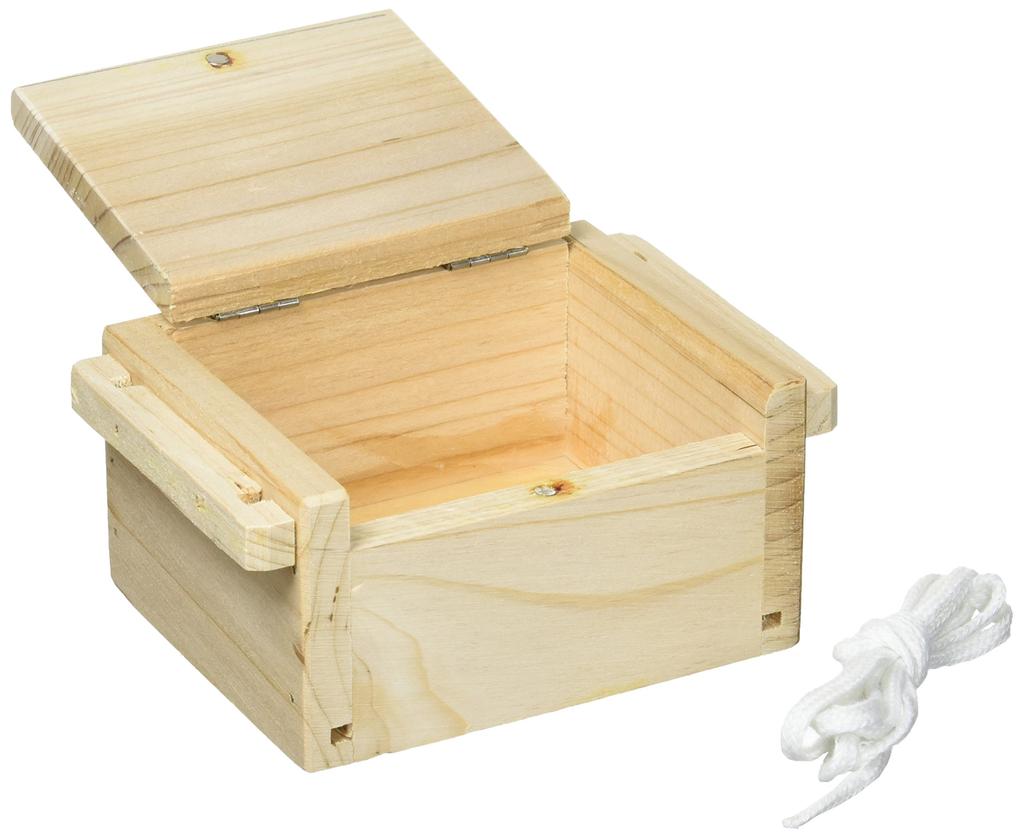 A.NET KOTOBUKIYA Wooden Feeder Box with Magnet, Small, 108 X 90 X 55 Mm, W-121