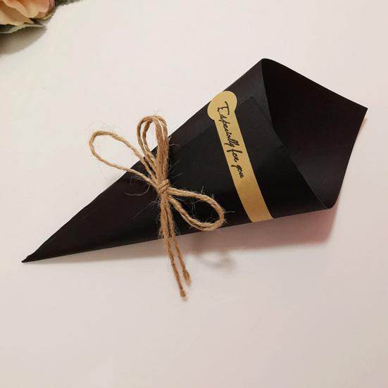 10Pcs Favour Boxes DIY Eco-friendly Exquisite Delicate Charming Decorative Lace-Up Wrapping Paper Flower Tube Holders Wedding Supplies