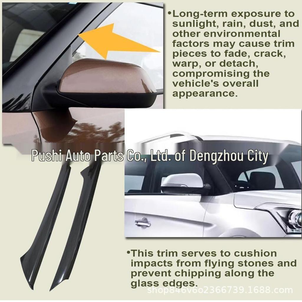 86170C9000 and 86180C9000: Fits Hyundai IX25 Creta Windshield A-Pillar Triangle Outer Trim Panel.