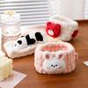 New Creative Plush Rabbit Coral Fleece Wash Face Bow Hairbands For Women Girls Headbands Headwear Bands Turban Hair Accessories