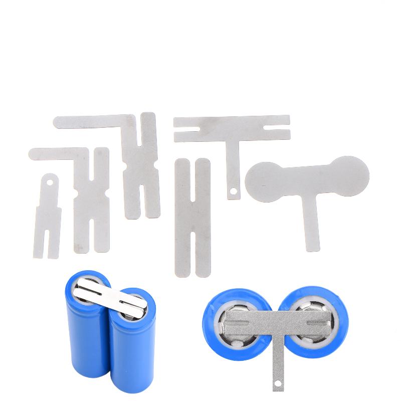 100Pcs/set 18650 Lithium Polygonal Battery Nickel Sheet For Spot Welding Machine Batteries Connection Sheets