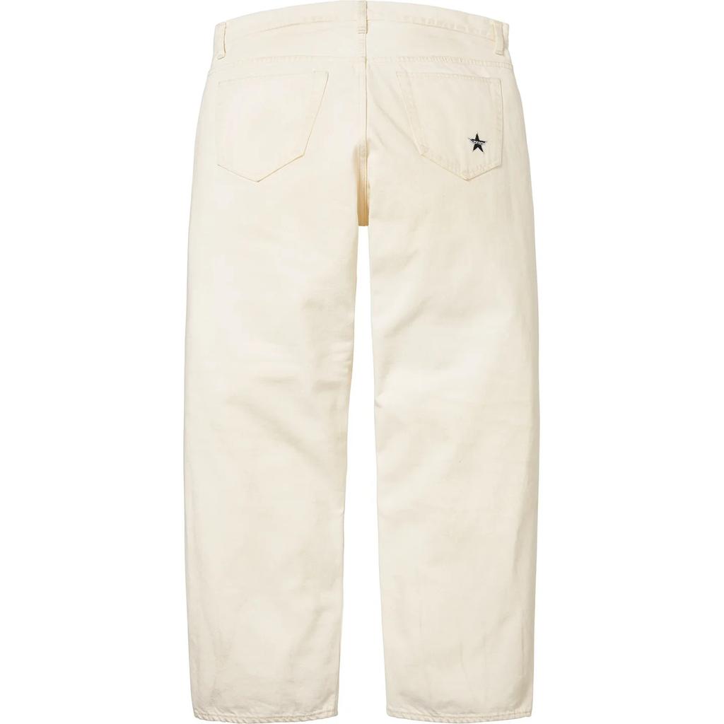 Supreme Distressed Loose Fit Selvedge Jean (26SS) Washed White