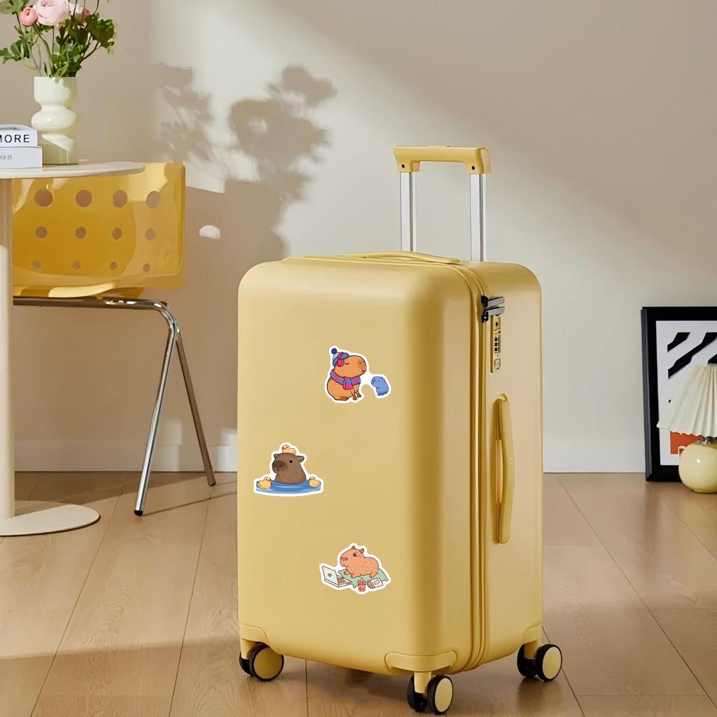 Capybara Stickers: 120 Cute Cartoon Designs for Journals and Water Bottles, Waterproof and Durable.