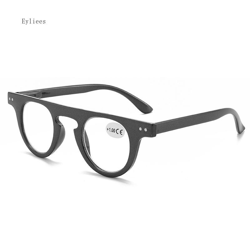 

Round Reading Glasses Women Men Fashion Brand Anti Blue Light T Letter Presbyopia Eyeglasses Female Oval Magnifier +2.5 +4.0