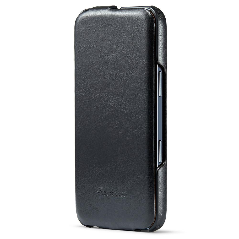 Etui na iPhone 16 Pro Max z klapką pionową, skórzane, z teksturą Crazy Horse, pokrowiec na telefon