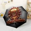 Galatasaray1 Customizable Name Umbrella Compact Travel Automatic Umbrella with 8-Rib Compact Design Durable Everyday Carry Umbrella