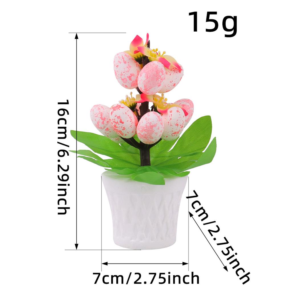 New Easter Egg Flower Potted Decoration Foam Simulation Spot Egg Flowerpot Scene Decoration Home Decoration
