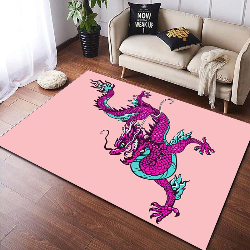 Chinese Dragon Art Printed Carpet for Living Room Large Area Rug Soft Mat E-sports Chair Carpets Alfombra Gifts Dropshopping