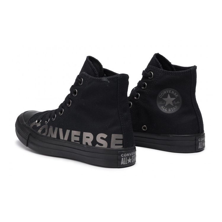 Converse Chuck Taylor All Star Wordmark 2.0 Comfortable Versatile High-Top Canvas Shoes Unisex Sneakers Black 165429C
