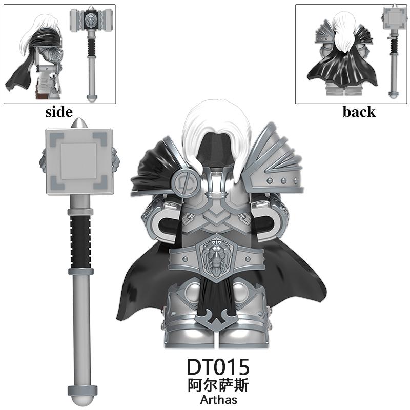 medieval Warcraft Strom Guard Featuring Arthas Accessories Scenes Building Blocks Figures Toy for Children Gifts DT8902 DT8904