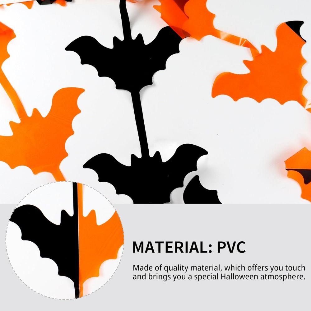 Hanging Halloween Party Backdrop Unbreakable Photo Booth Props Lightweight Streamers Curtains Home