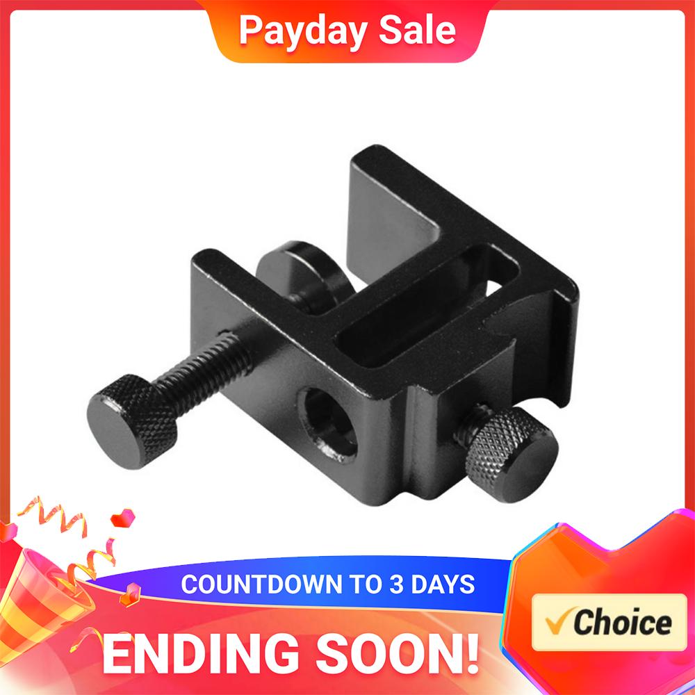 Desk Light Clamp 360 Degree Rotation Camping Folding Hanging Lamp Pole Suitable for Diameter 10-12mm Adjustable Height for Table