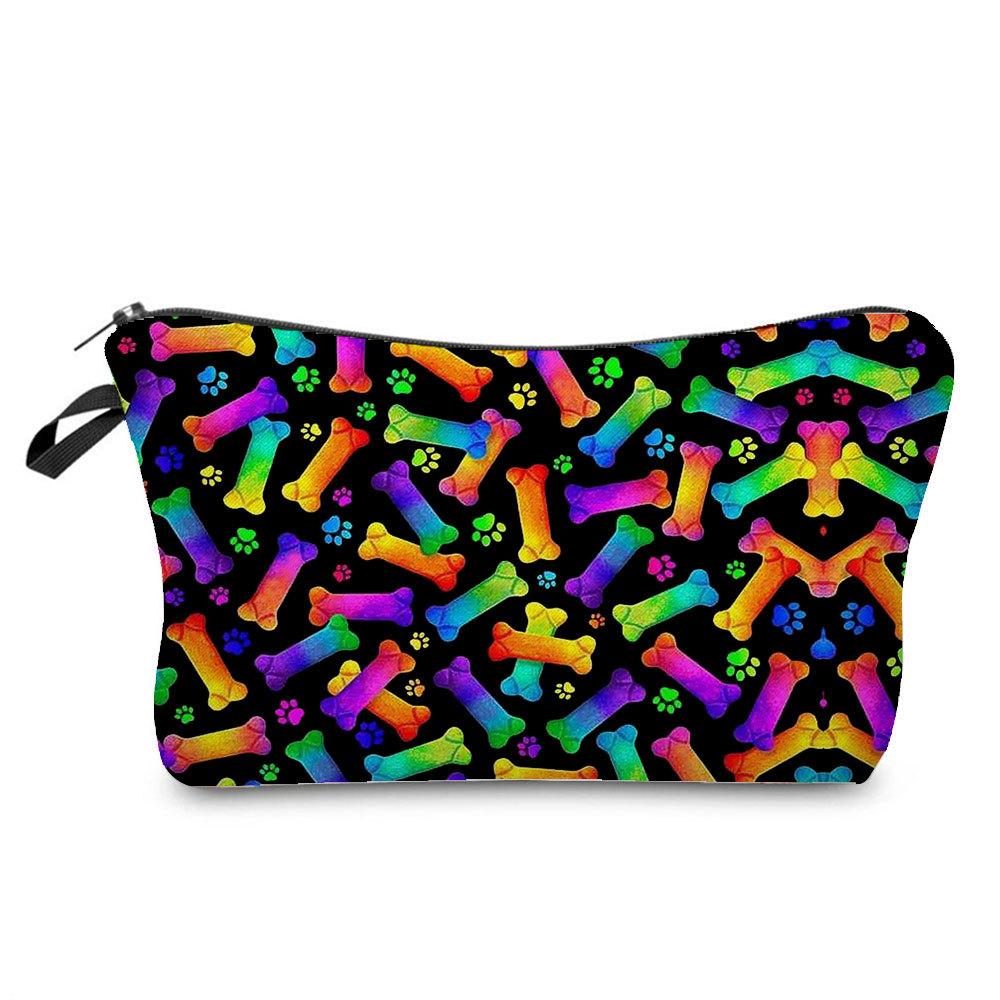 Women Leopard  Print Cosmetic Bag Toiletries Organize Travel Storage Case  6398