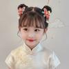 1 Pair Double Clip Pearl Bunny Hair Clips Floral Tassel Fairy Hairpins Hanfu Hair Clips  Festival