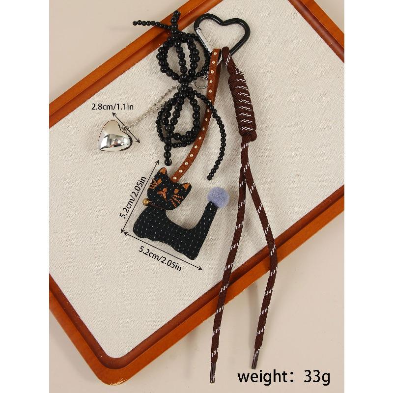 Exquisite and high-value versatile cartoon three-dimensional bunny love pendant cute bag pendant keychain