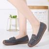 Cow Suede Flat Shoes Women Slip-on Casual Shoes Soft Soled Flats Comfortable Walking Driving Shoes Elegant Ladies Shoes
