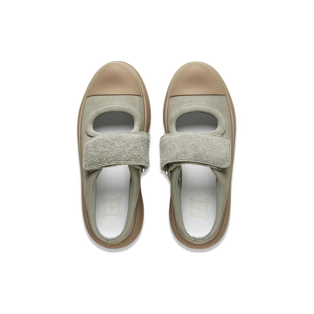 Li Ning Cloud Travel Mary Comfortable Simple Shock Absorbing Wear Resistant Low Top Casual Shoes Women Casual Shoes Dry-Grass-Gray AZGU040-6