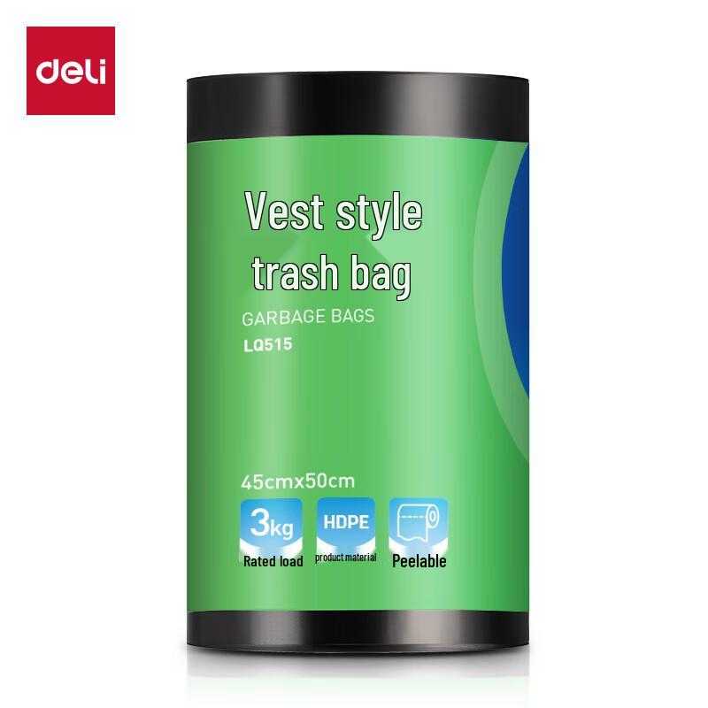 Deli LQ515 Vest-Type Trash Bags