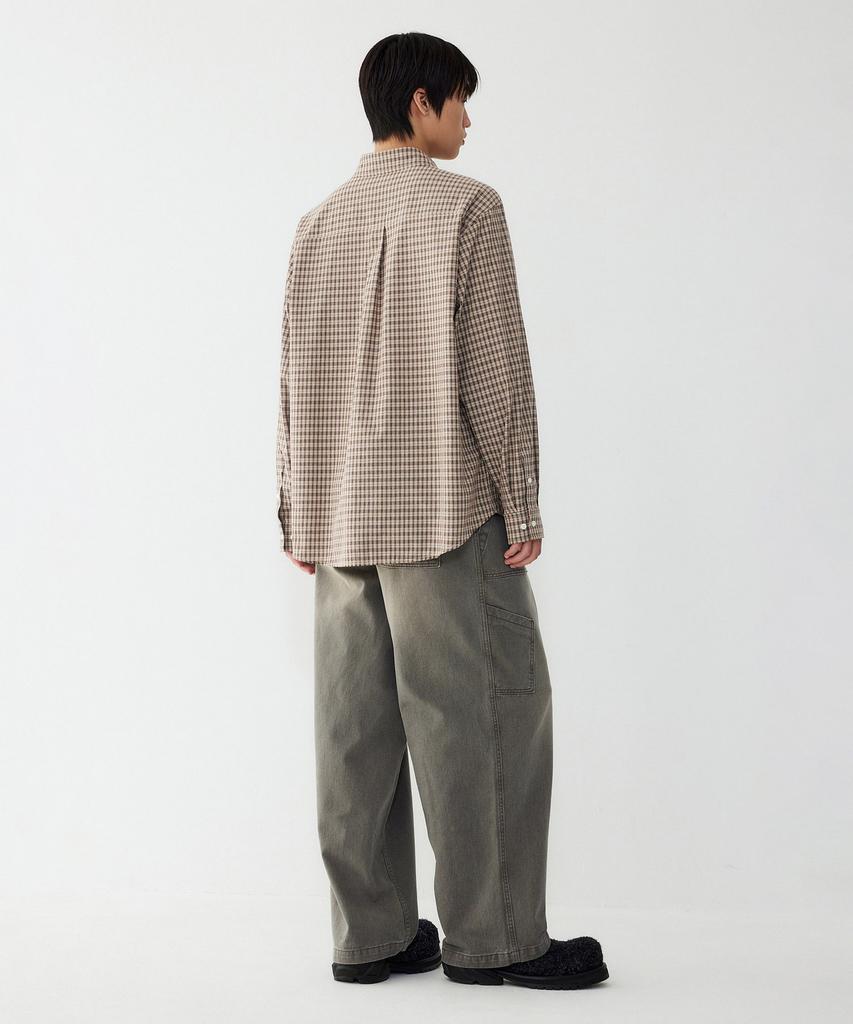 STUDIO TOMBOY [Men] Wide Cargo Denim Pants_Khaki 9155362139