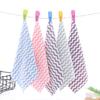 2Pcs Small Square Towels Extra Soft Highly Water Absorption Non-Fading Quick Dry Hand Wipe Towels Bathroom Supplies