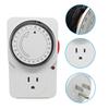 24-Hour US Mechanical Timer Switch Socket Controller