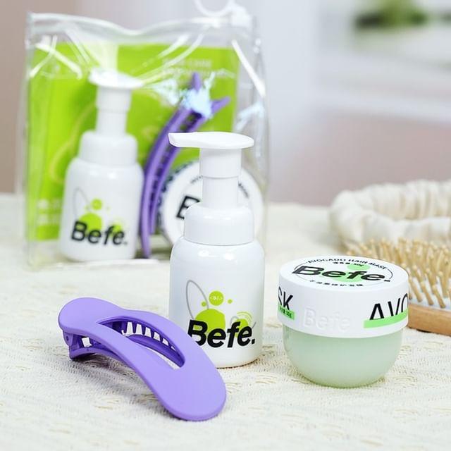 Befe - Oil-Control Shampoo & Avocado Hair Mask Travel Kit 1 set