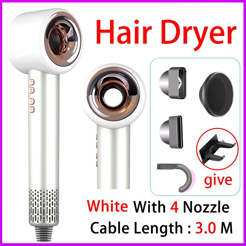 Professional Negative Ionic Hair Dryer  Leafless Hair Dryer Hot/ Cold Blow Dryer Hairdryer Home Appliance Free Shipping Dyso