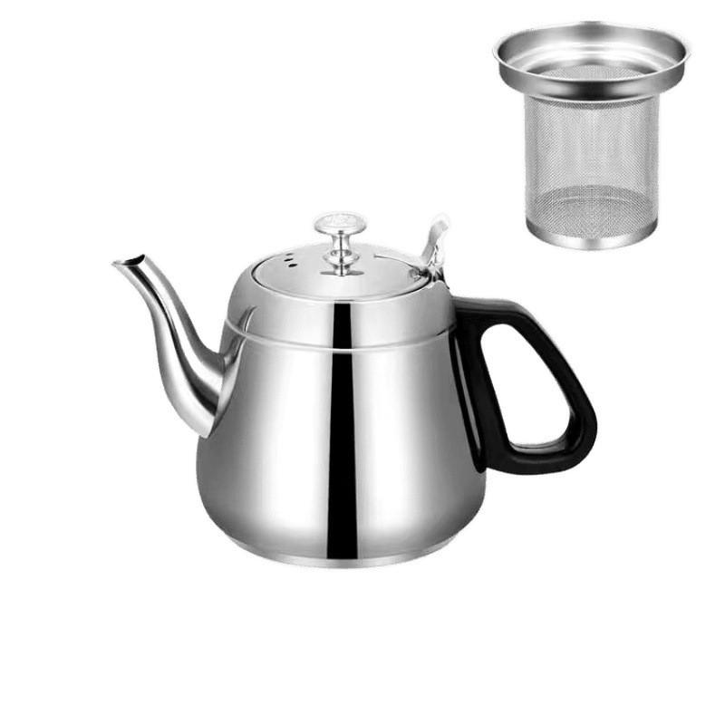 Thickened Stainless Steel Tea Pot With Filter For Family And Office Brewing