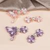 Satins Fabric Butterfly Knot Button Ideal For Wedding Dress And Clothing Embellishment