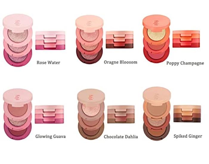 Kaja Beauty Bento Glowing Eyeshadow Trio [07 Guava]