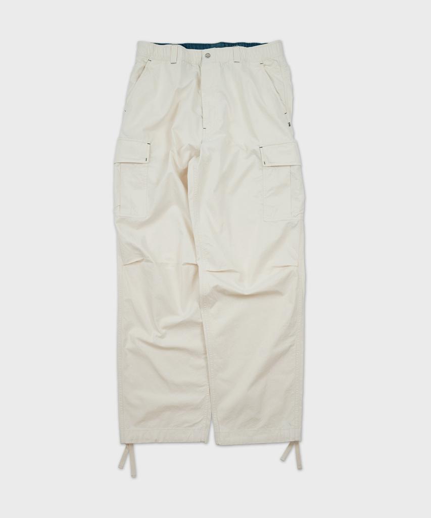 Teuletong Cotton Twill Cargo Pants - Cream